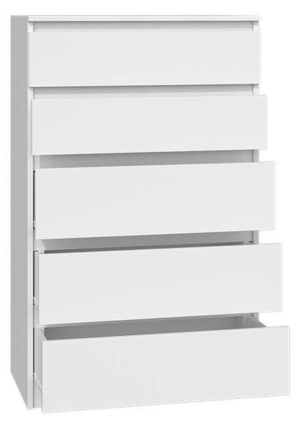 Komoda Musecalo 4 (bílá). Akce -21%