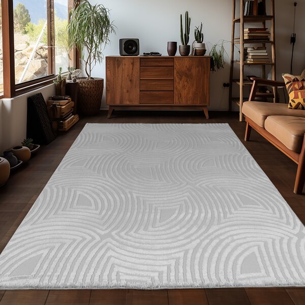 Ayyildiz, Kusový koberec Sahara 1113 Silver, 80x150, šedá, obývací pokoj
