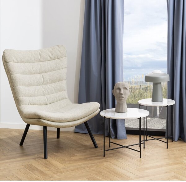 Kulatý odkládací stolek s mramorovou deskou ø 52 cm Avila – Actona