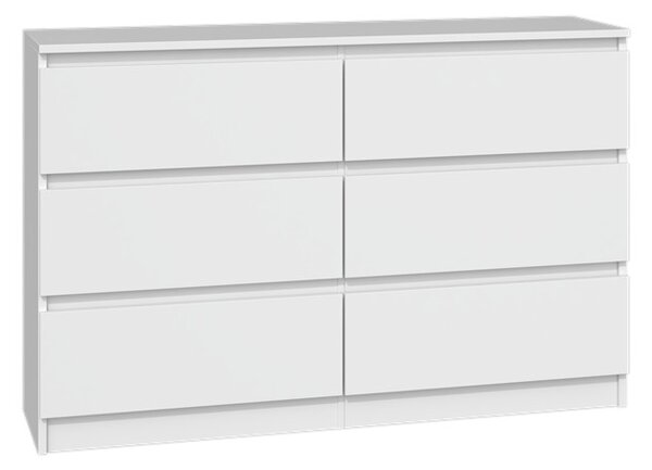 Komoda Musecalo 6 120 (bílá). Akce -19%