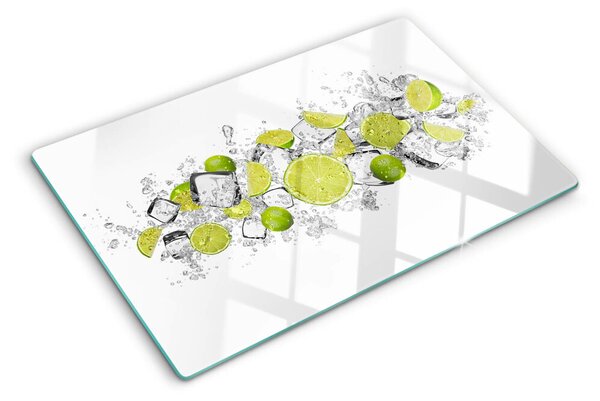 Krájecí prkénko skleněné Citrony a led ddk-nr-wm-00006843