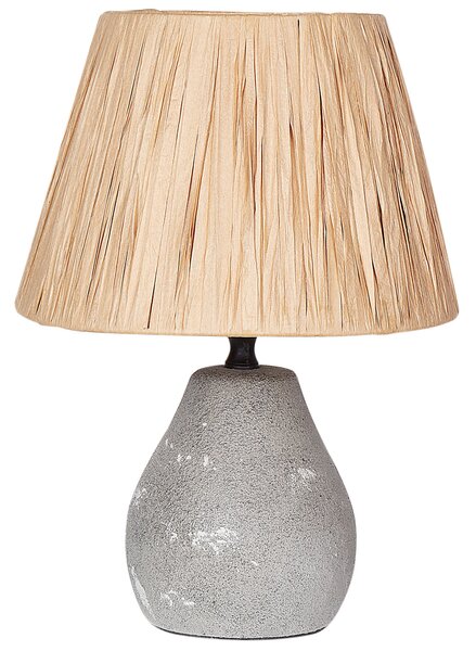 Sada 2 stolních lamp ARWADITO Keramika Šedá
