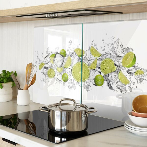 Krájecí prkénko skleněné Citrony a led ddk-nr-wm-00006843
