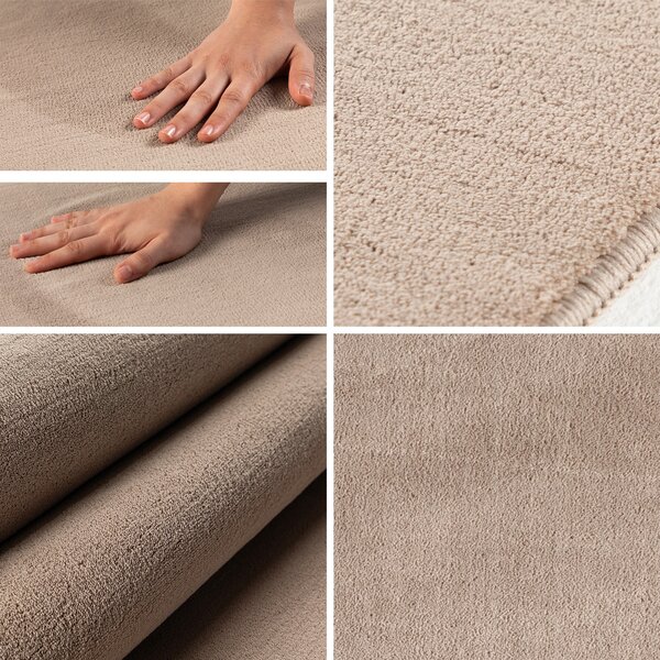 Ayyildiz, Kusový koberec Sky 5400 Beige kruh, 120x120 (průměr) kruh, béžová, obývací pokoj