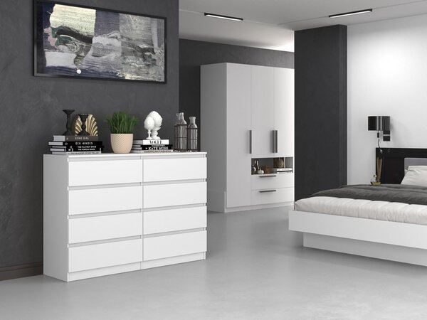 Komoda Musecalo 7 140 (bílá). Akce -19%