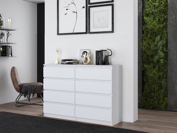Komoda Musecalo 7 140 (bílá). Akce -19%