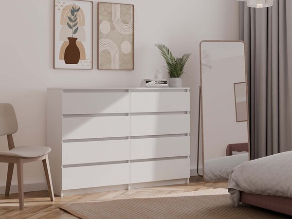 Komoda Musecalo 7 140 (bílá). Akce -19%