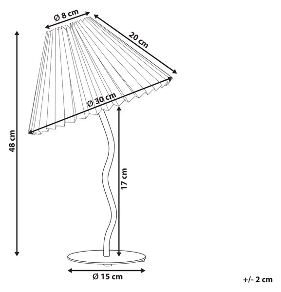 Stolní lampa ALWERO Kov Oranžová