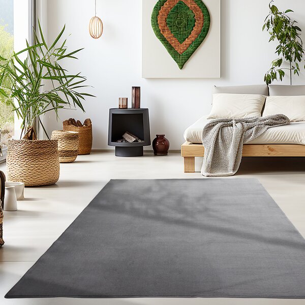 Ayyildiz, Kusový koberec Sky 5400 Grey, 60x110, šedá, obývací pokoj