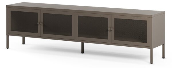Šedý kovový TV stolek 160x50x35 cm Fayna – Marckeric