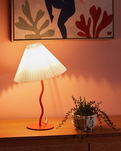Stolní lampa ALWERO Kov Oranžová