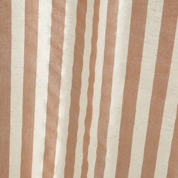 Záclona v terakotové barvě 140x229 cm Zanzibar Stripe – Pineapple Elephant
