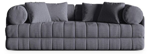Tmavě šedá rozkládací pohovka z textilie bouclé 206 cm Kemi – Cosmopolitan Design