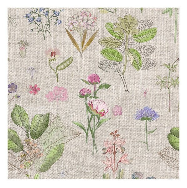 Lněné ubrousky v sadě 2 ks Botany – Linen Tales