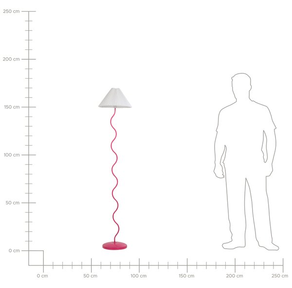 Stojací lampa JIKAWO Kov Růžová
