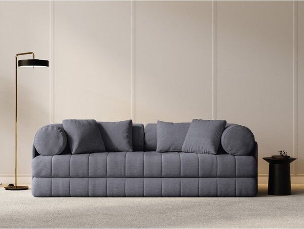 Tmavě šedá rozkládací pohovka z textilie bouclé 206 cm Kemi – Cosmopolitan Design