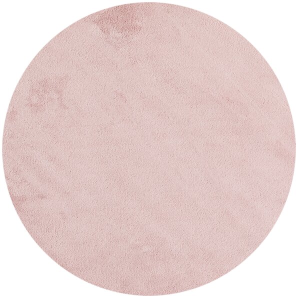 Ayyildiz, Kusový koberec Sky 5400 Rose kruh, 120x120 (průměr) kruh, růžová, obývací pokoj