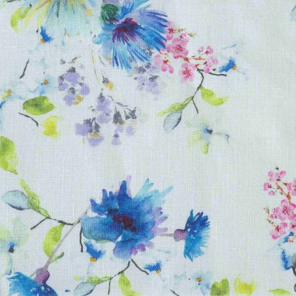 Lněný povlak na polštář 45x45 cm White Flowers – Linen Tales