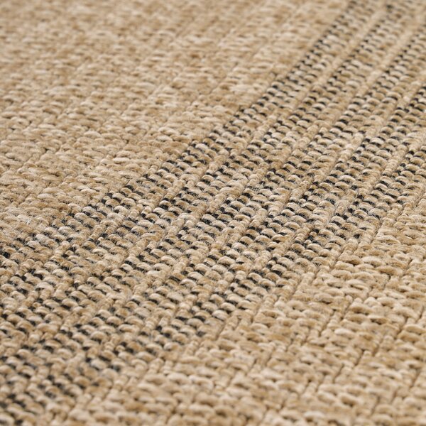 Ayyildiz, Kusový koberec Comilla 886 Black kruh, 120x120 (průměr) kruh, hnědá, chodba / předsíň