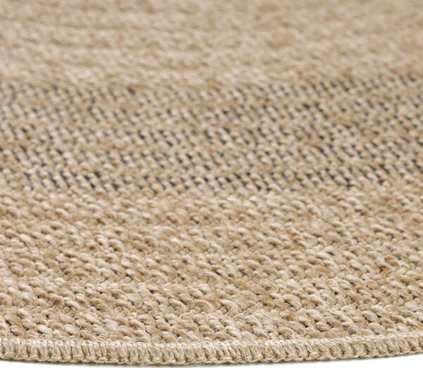 Ayyildiz, Kusový koberec Comilla 886 Black kruh, 120x120 (průměr) kruh, hnědá, chodba / předsíň
