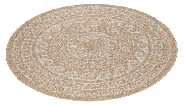 Ayyildiz, AKCE: 160x160 (průměr) kruh cm Kusový koberec Comilla 887 Beige kruh, béžová, chodba / předsíň