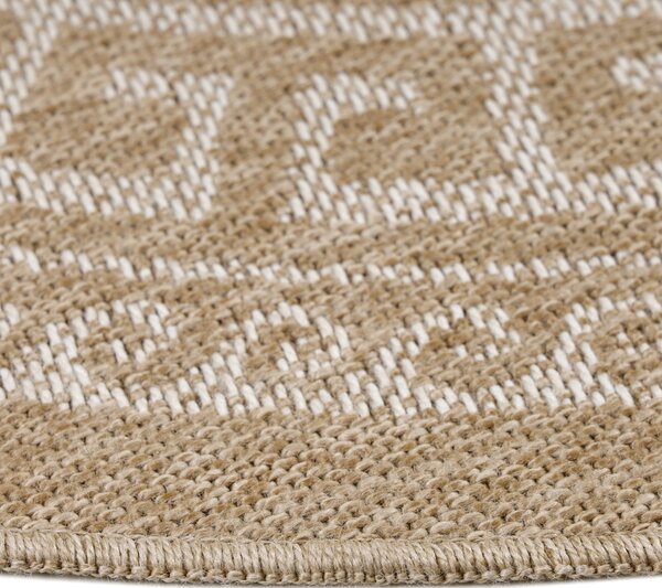 Ayyildiz, AKCE: 160x160 (průměr) kruh cm Kusový koberec Comilla 887 Beige kruh, béžová, chodba / předsíň