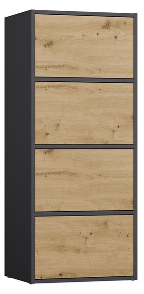 Skříňka Afoctera 1 (antracit + dub artisan). Akce -20%