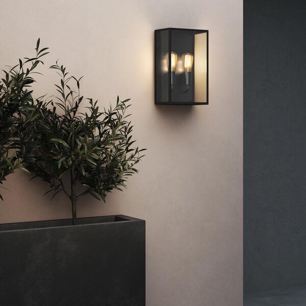 AST 1183027 Venkovní nástěnné svítidlo Messina Twin 2x12W E27 černá - ASTRO Lighting