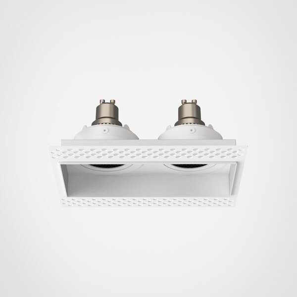 AST 1248022 Downlight svítidlo Trimless Square Twin nastavitelné 2x6W GU10 bílá - ASTRO Lighting