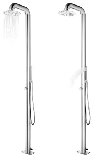 Zahradní sprcha 225 cm nerezová ocel