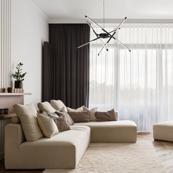 Rabalux 72338 - LED Lustr na lanku HENLI2 LED/40W/230V 3000K černá