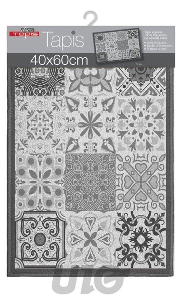 Šedý pratelný koberec 40x60 cm Persane – douceur d'intérieur