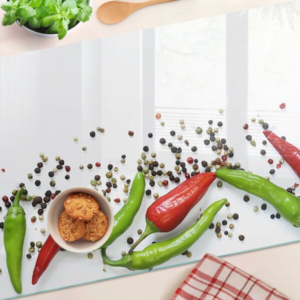 Skleněné krájecí prkénko Paprika a pepř ddk-nr-wm-00006872