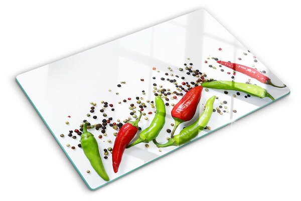 Skleněné krájecí prkénko Paprika a pepř ddk-nr-wm-00006872