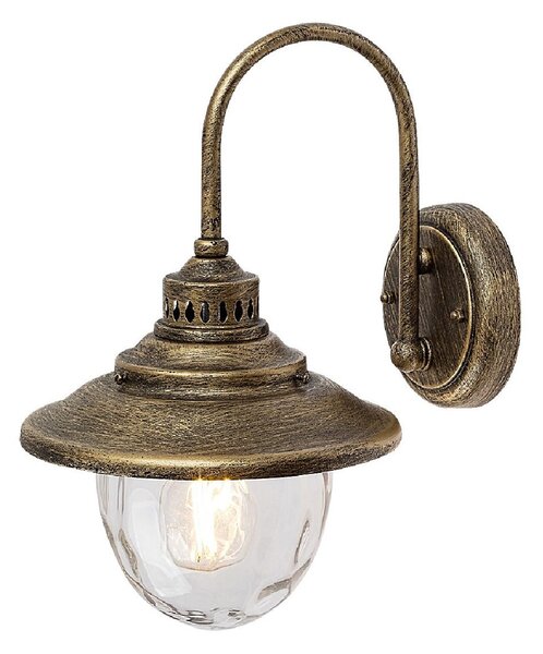 Rabalux Barcelona venkovní nástěnné svítidlo 1x60 W zlatá 8677