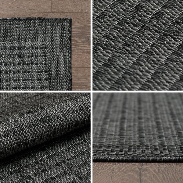 Ayyildiz, Kusový koberec Giza 1410 Black, 60x100, černá, chodba / předsíň