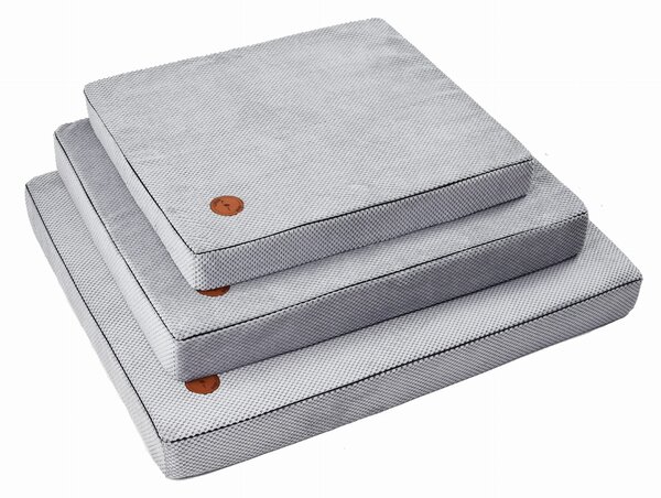 Lauren Design Ortopedická matrace pro psy Hector, světle šedá Velikost: XXL - 120 x 85 cm