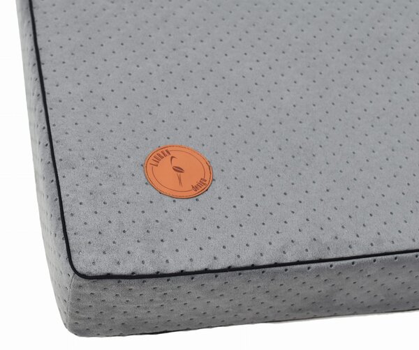 Lauren Design Ortopedická matrace pro psy Hector, šedá Velikost: M - 70 x 60 cm
