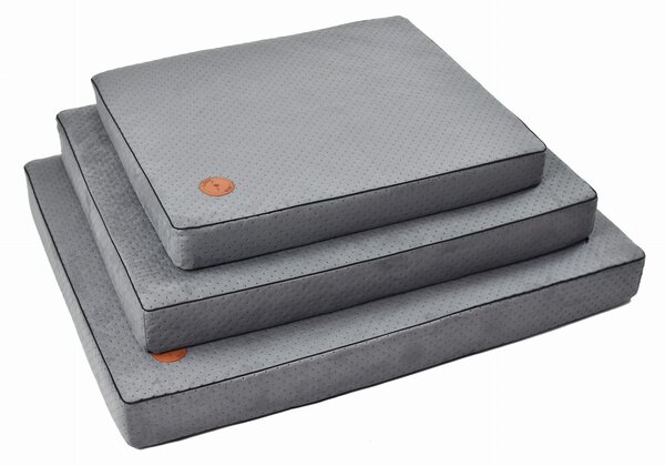 Lauren Design Ortopedická matrace pro psy Hector, šedá Velikost: M - 70 x 60 cm