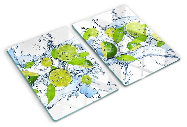 Skleněné krájecí prkénko Citrony ve vodě ddk-nr-wm-00006889
