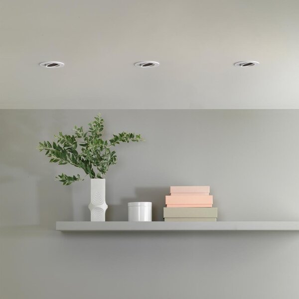 AST 1434004 Downlight svítidlo Pinhole Slimline Square nastavitelné protipožární 6W GU10 bílá - ASTRO Lighting