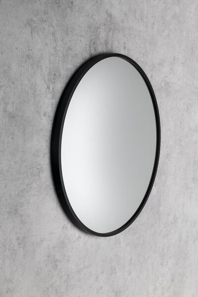 Sapho Sapho, NOTION SLIM kulaté zrcadlo v rámu, průměr 50cm, bílá mat, NT500W