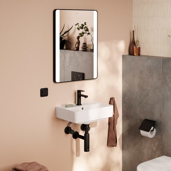 Hansgrohe Xanuia Q umyvadlo 45x34 cm obdélníkový klasický bílá lesk 60130450