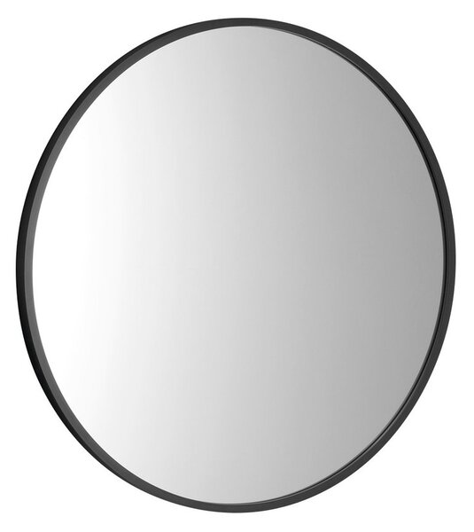 Sapho, NOTION SLIM kulaté zrcadlo v rámu, ø 40cm, černá mat, NT400