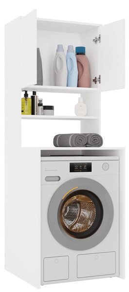 Skříňka nad pračku Perdieron 3 (bílá). Akce -20%