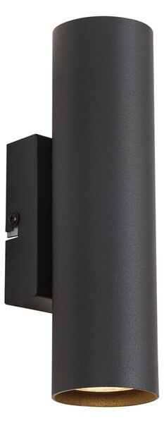 Moderní nástěnná lampa černá 2-světlo - Jeana