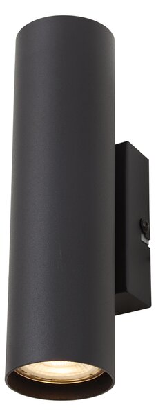 Moderní nástěnná lampa černá 2-světlo - Jeana