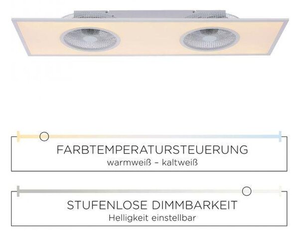 LD 14643-16 Zápustný ventilátor FLAT-AIR LED - LEUCHTEN DIREKT / JUST LIGHT