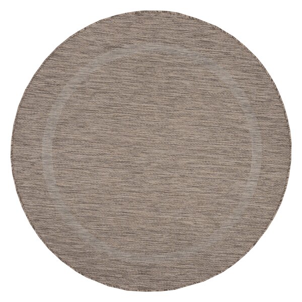 Ayyildiz, Kusový koberec Relax 4311 Brown kruh, 120x120 (průměr) kruh, hnědá, chodba / předsíň