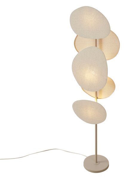 Japandi stojací lampa béžová 3-světla - Organica